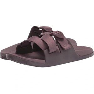 Chaco Chillos Slide Sandal Brown Sparrow Purple Arch Support Size 8